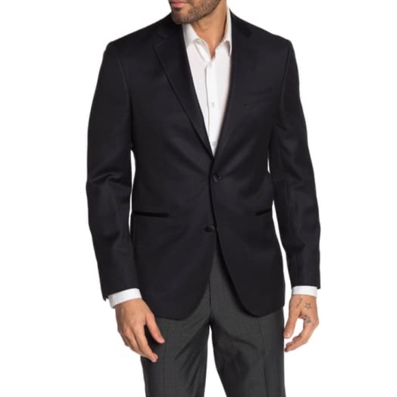 Ted Baker London Jack Print Two Button Wool Blazer